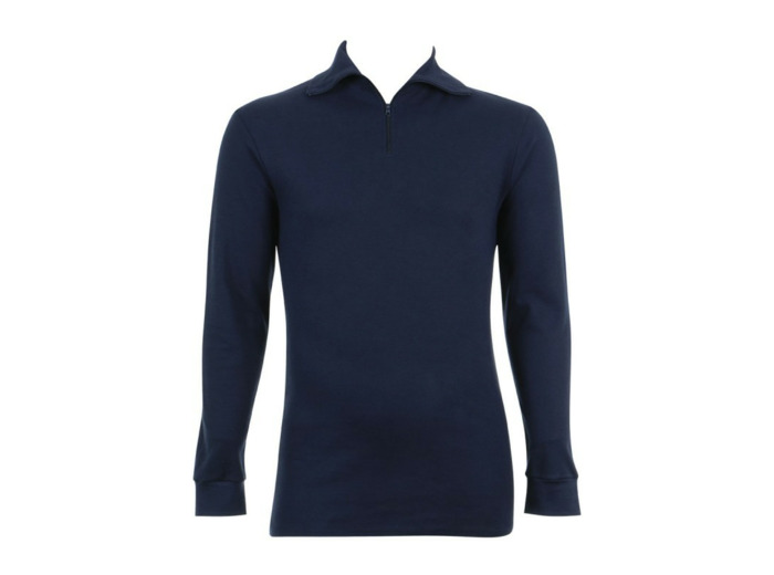Chemise col zip marine (second choix)