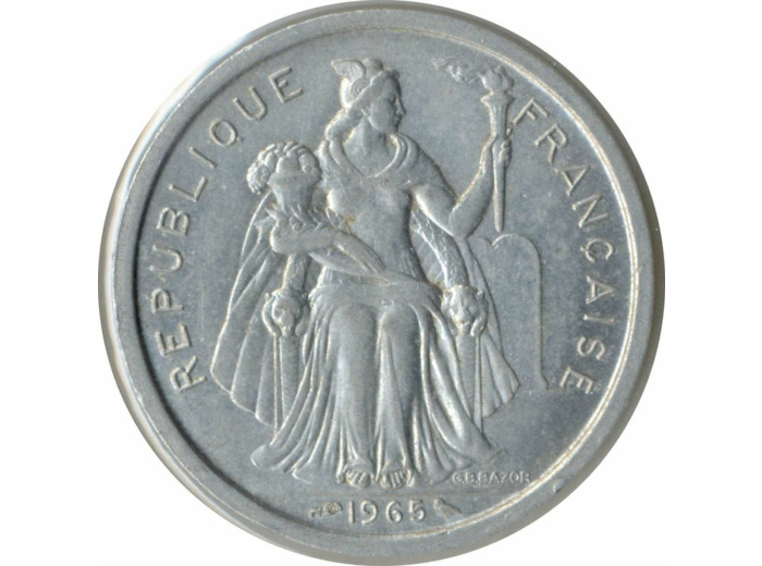 POLYNESIE FRANÇAISE 2 FRANCS 1965 SUP-