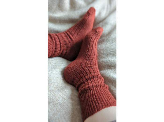 Chaussettes CHILL - 80% mohair / Ecureuil