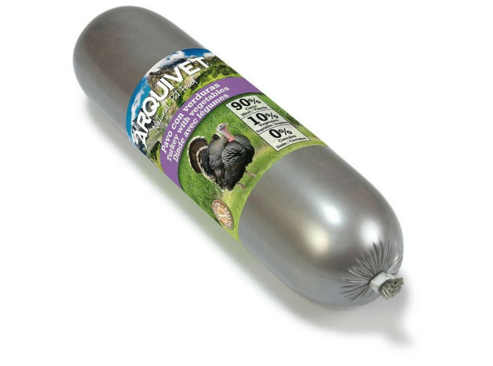 ARQUIVET, Saucisse de dinde aux légumes - 500g