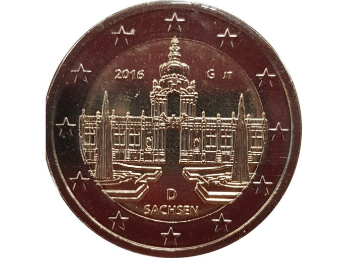 ALLEMAGNE 2016 G 2 EURO COMMEMORATIVE SASCHEN SUP