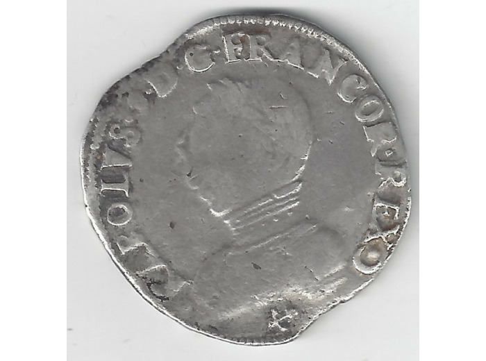 CHARLES IX (1560-1574) TESTON 1562 L (Bayonne) 3 ème Type TB