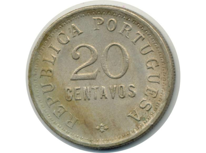 ANGOLA 20 CENTAVOS 1921 TTB+ (W64)