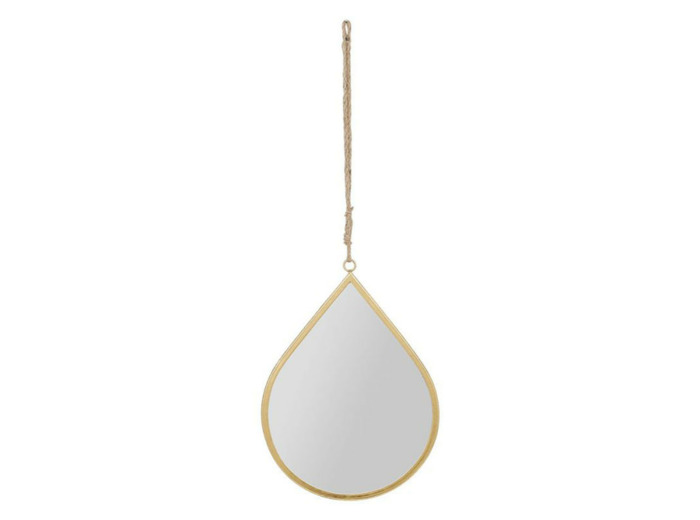 Miroir goutte fer Ornalise doré 27x37cm