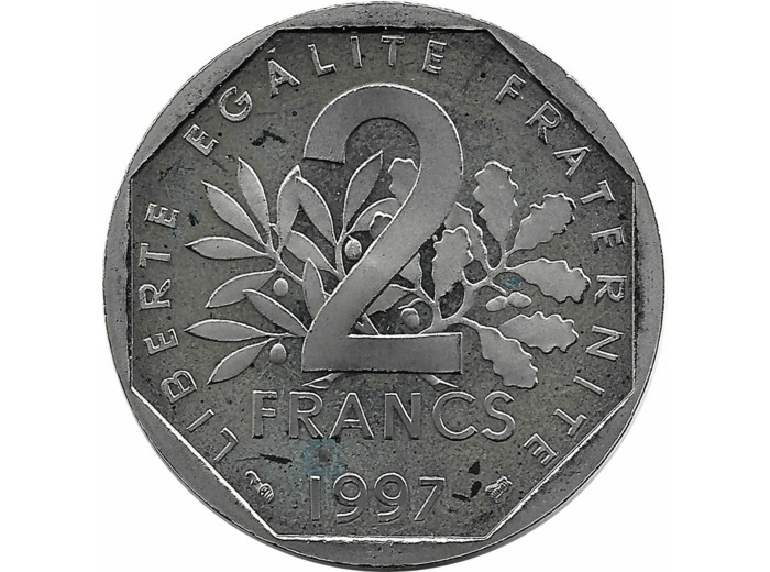 FRANCE 2 FRANCS ROTY 1997 BE