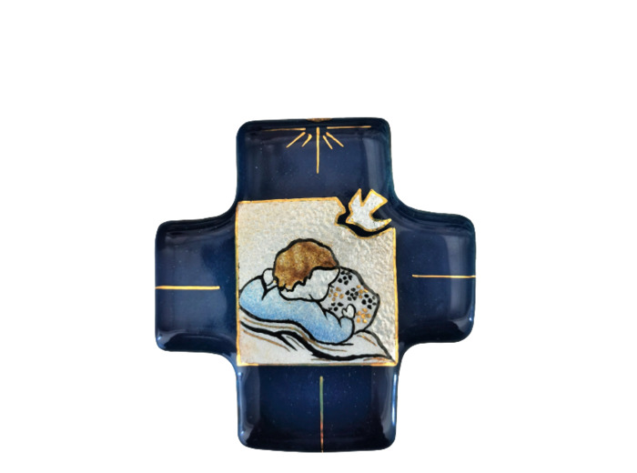 Doux rêve Garçon bleu 7,7X8cm - EMAUX DU LIBAN