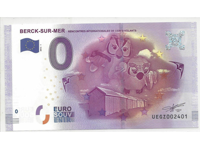 62 BERCK SUR MER 2016-1 Rencontres internationales des cerfs volants BILLET