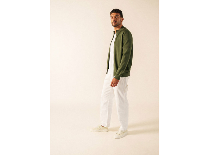 Gilet Colorado Cardigan zippé 100% laine SAINT JAMES