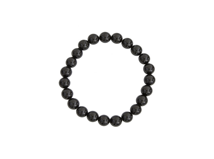 Bracelet en tourmaline noire 8 mm