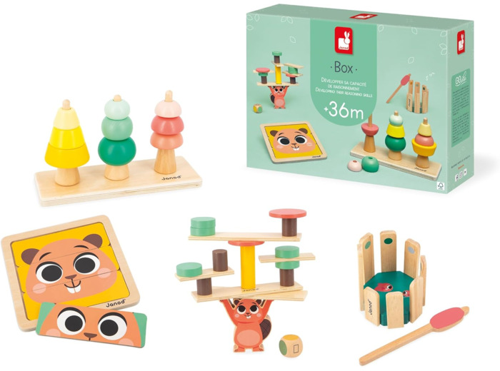 Janod - Box de Jeux Bébé - A partir de 36 Mois -