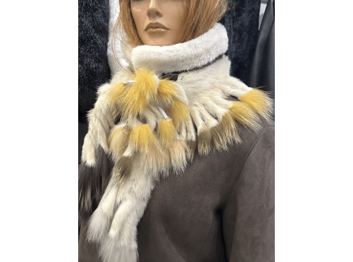 EF 991 Echarpe femme beige