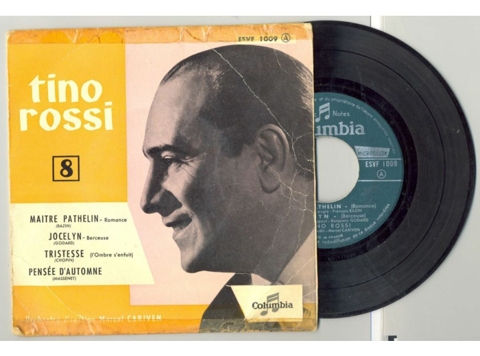 45 Tours TINO ROSSI "MAITRE PATHELIN" / "TRISTESSE"