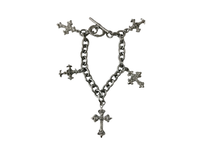 Bracelet en Acier 5 Croix