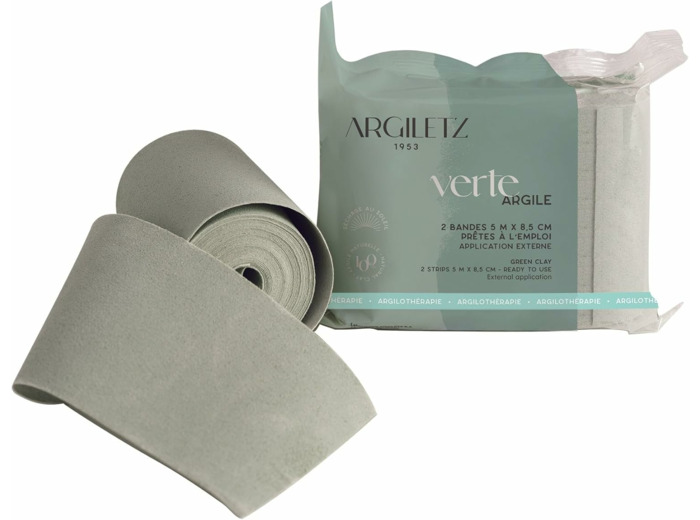 ARGILE VERTE ILLITE BANDES (2) 460G LABO ARGILETZ