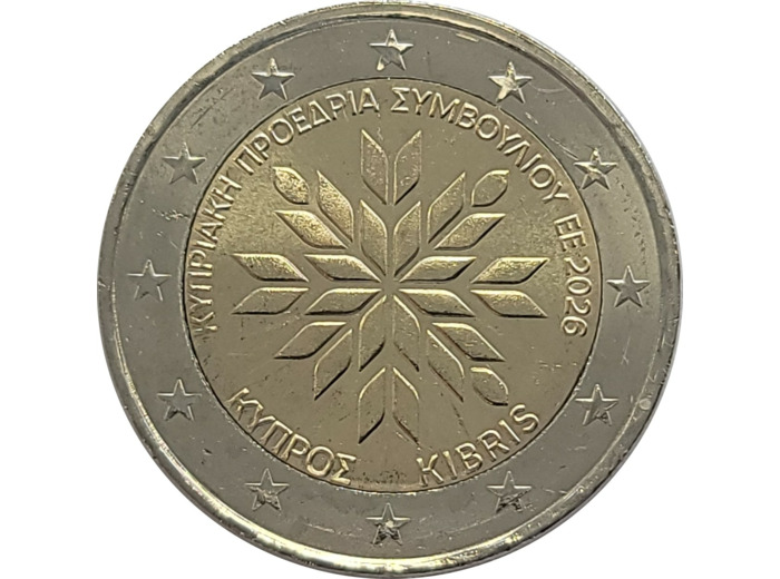 CHYPRE 2026 2 EURO PRESIDENCE DE L'UE UNC