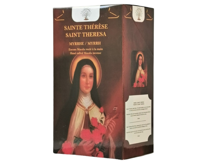 12 étuis de 12 bâtons d'Encens - Ste Thérèse - Myrrhe
