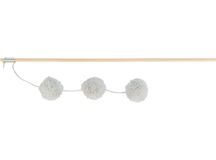TRIXIE, Canne à pêche avec 3 balles en peluche - 50cm