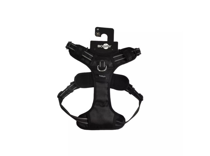 Bobby - Harnais confort noir pour chiens