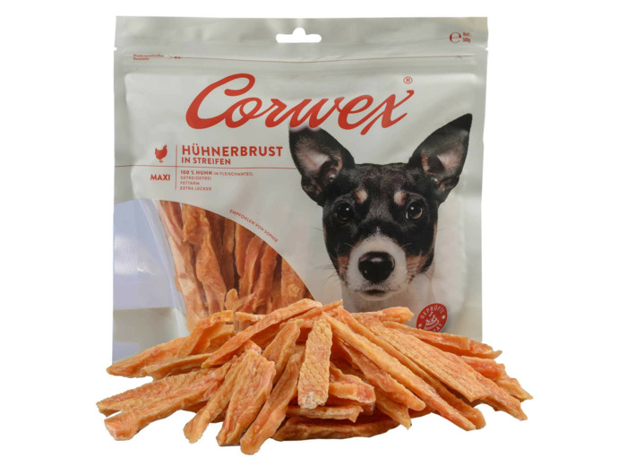 Blanc de poulet en lanières pour chien - 500g