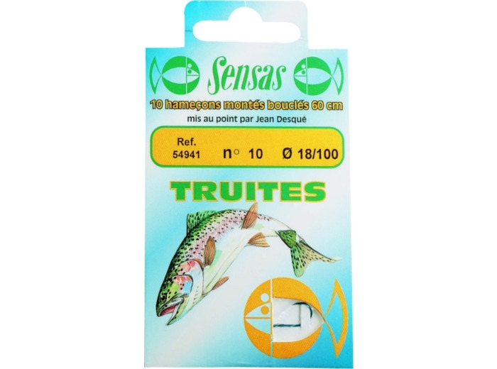 10 hamecons mont?s truite