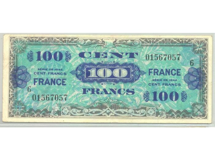 FRANCE 100 FRANCS Type FRANCE 1945 SERIE 6 TTB+ 057