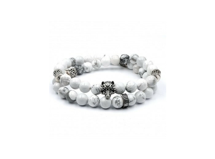 Bracelet Gabrielle loup double rang