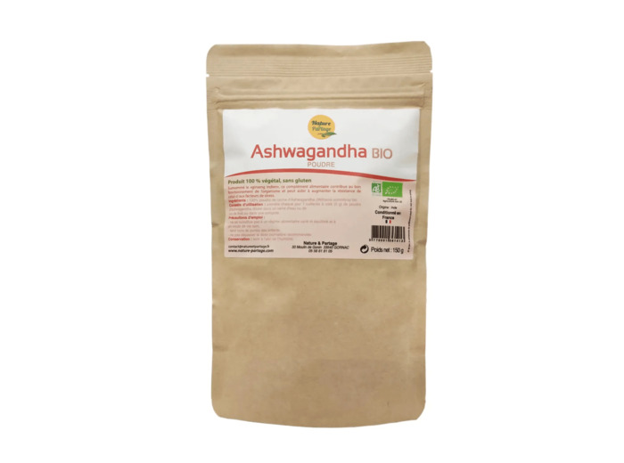 Ashwagandha en poudre Bio-150g-Nature et partage