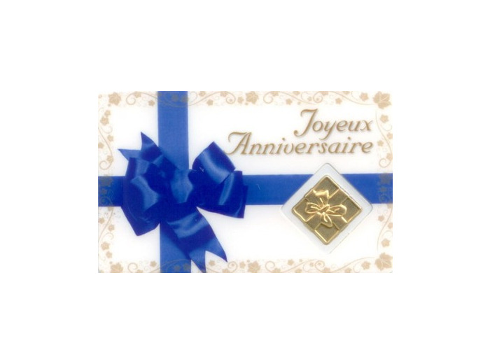 Carte-prière avec insertion JOYEUX ANNIVERSAIRE