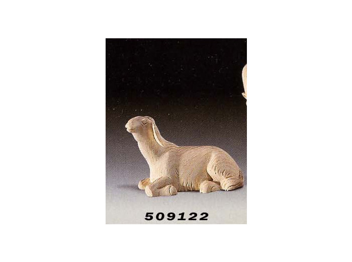 Mouton couché bois naturel 9cm