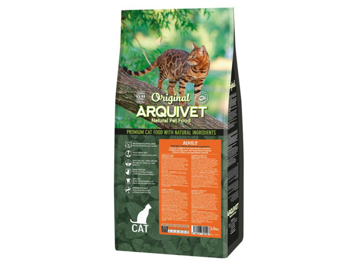 Croquettes Arquivet "Cat ORIGINAL" Adulte, au Poulet - 1.5KG