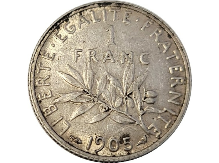 FRANCE 1 FRANC SEMEUSE 1905 TTB (G467)