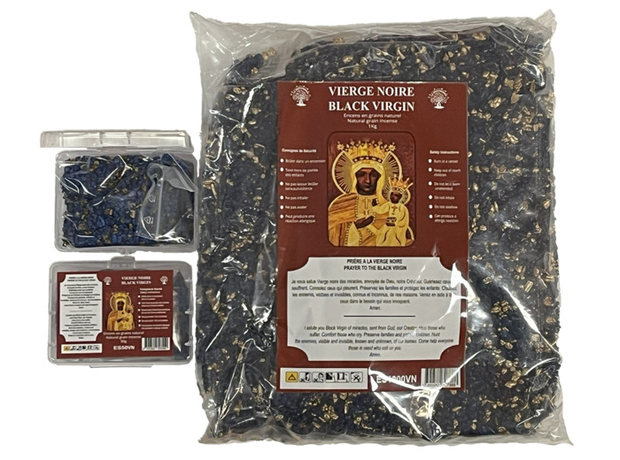 Encens en Grains Vierge Noire - Sachet de 1 Kilo