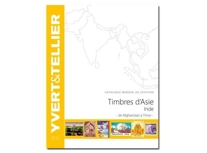 Yvert et Tellier Timbres d'Asie Inde (de A à Tibet) 2015