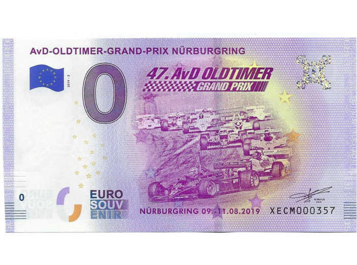 ALLEMAGNE 2019-2 AVD OLDTIMER GRAND PRIX BILLET SOUVENIR 0 EURO TOURISTIQUE NEUF
