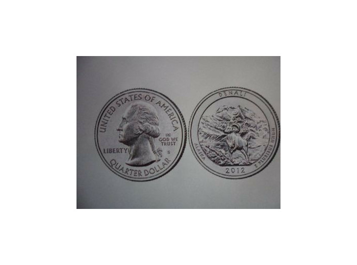AMERIQUE (U.S.A) 1/4 DOLLAR 2012 S ALASKA DENALI SUP-