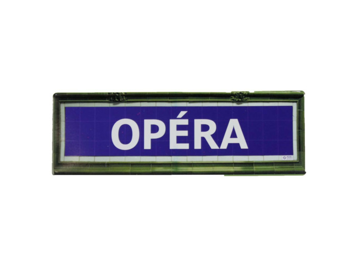Mini plaque métro Opéra