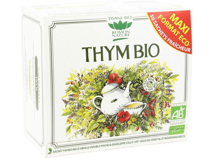 Tisane thym 50x1.7g Romon Nature