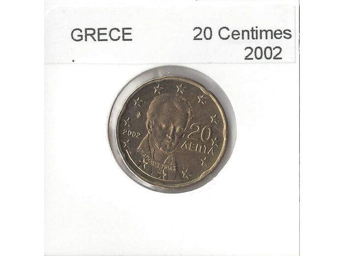 GRECE 2002 20 CENTIMES SUP-