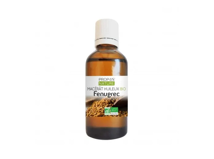 Huile de Fenugrec Bio “Macérât huileux de Fenugrec Bio AB “Trigonella foenum-graecum” Propos Nature 50ml*