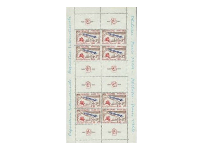 FRANCE 1964 Yvert 6 FEUILLET PHILATEC 8 Timbres