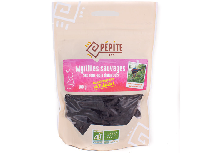 Myrtilles Sauvages Séchées Bio 100g