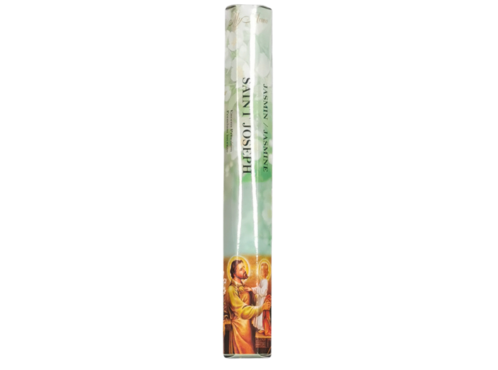 1 étui Hexagonal de 20 bâtons d'Encens - St Joseph - Jasmin