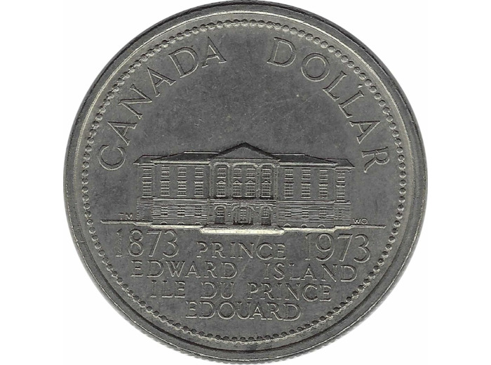 CANADA 1 DOLLAR 1973 PRINCE EDWARD ISLAND TTB+