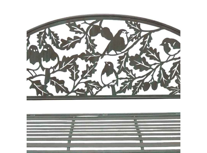 Banc de jardin fleuri 105x45x102