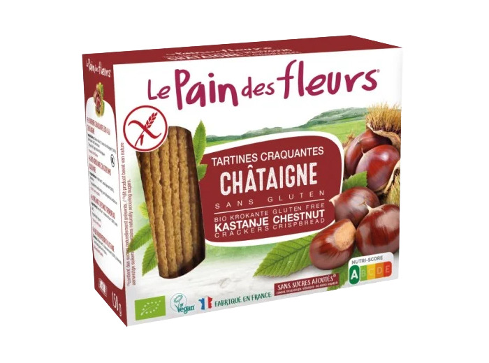 Tartines croquantes châtaigne-150 ou 300g-Le Pain des Fleurs
