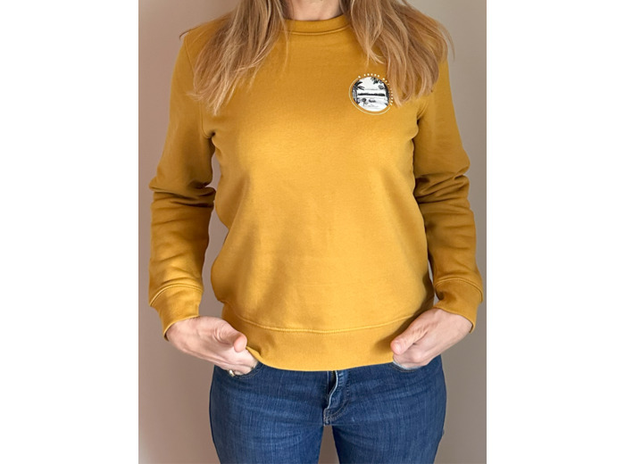 Sweat col rond mixte Small logo