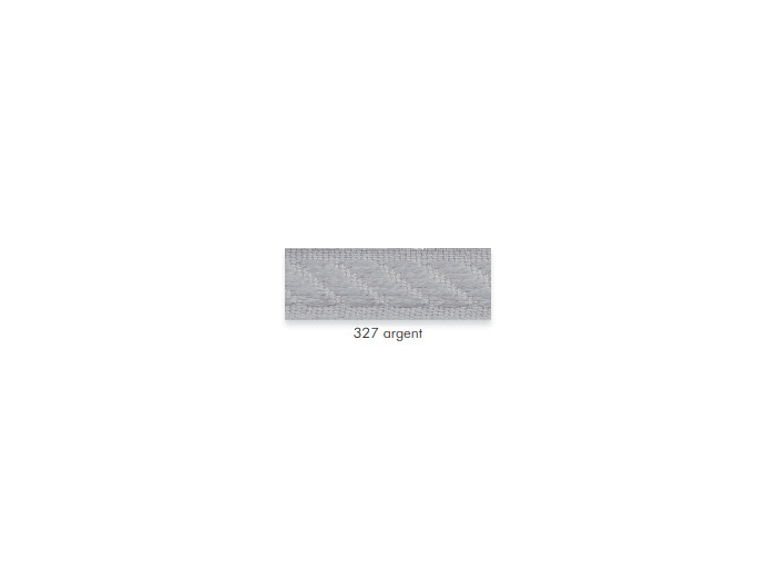 Galon plat 14mm 42045 argent 327