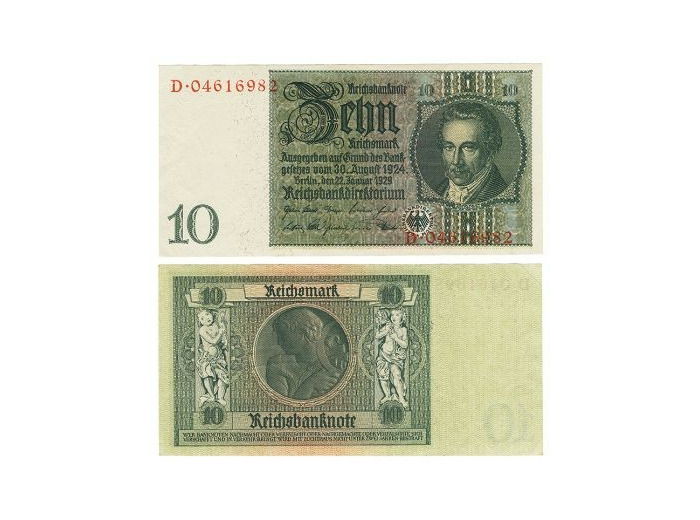 Allemagne 10 MARK 22/01/1929 TTB+ W 180 b