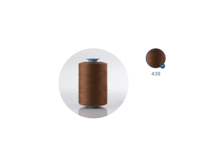 ZX 35 - 438 PAIN BRULE FIL À COUDRE 100% POLYESTER TRÈS RÉSISTANT bobine 500m