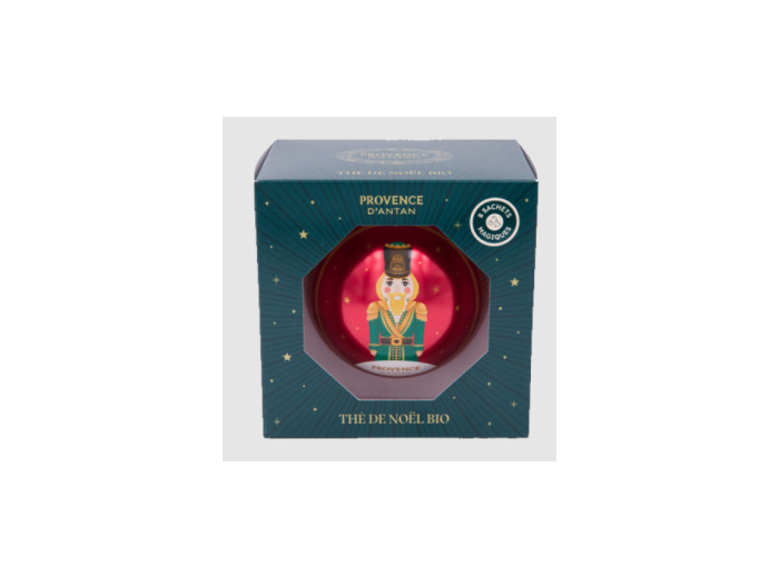 Coffret tisane boule de noël casse noisette 8 sachets